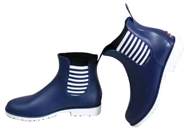 Side gore rain boots