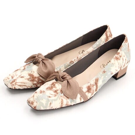 スカーフリボン パンプス